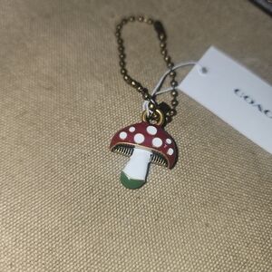 Coach New York Exclusive Mushroom Shoe Charm Wristlet Wallet Size Purse NWT